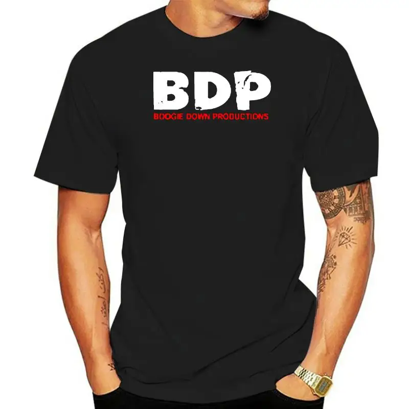 Novo BDP Boogie Down Productions Rap Hip Hop moška Bela Črna Majica s kratkimi rokavi Velikosti S-3XL T Majica Kratek Rokav Tee Plus Velikost Slike 0