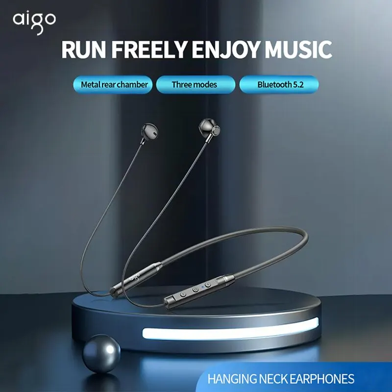 Original Aigo W01 TWS Brezžične Slušalke Bluetooth 5.2 Šport Hrupa Preklic Neckband Vodotesne Slušalke Mikrofon Slike 0