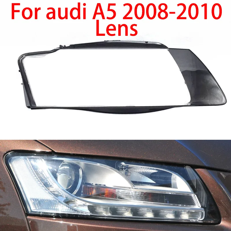 ZA Audi A5 2008-2010 Smerniki Prozoren Pokrov Žarnice Pokrov Žarnice Pokrov Steklo okova Lučka Lupini Steklo Objektiva Slike 0