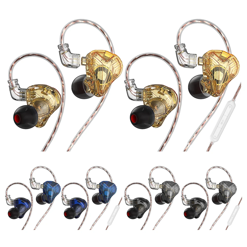 Žične Slušalke Dvojno Magnetno Dinamičnega Voznika Čepkov Ergonomska Oblika 3,5 mm Jack V Uho Slušalke za Športne Igre, Glasba Slike 0