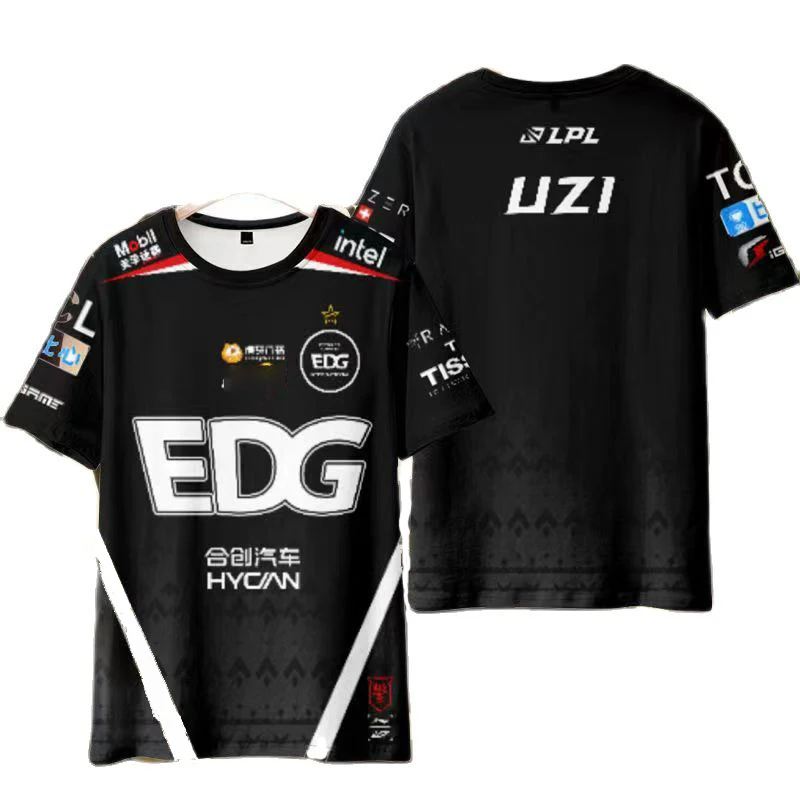2023 Novo League of Legends EDG Ekipa Z Logotipom Krog Vratu Quick Dry Plus Velikost T-shirt Ime po Meri Konkurence Poletnih Oblačil Slike 1