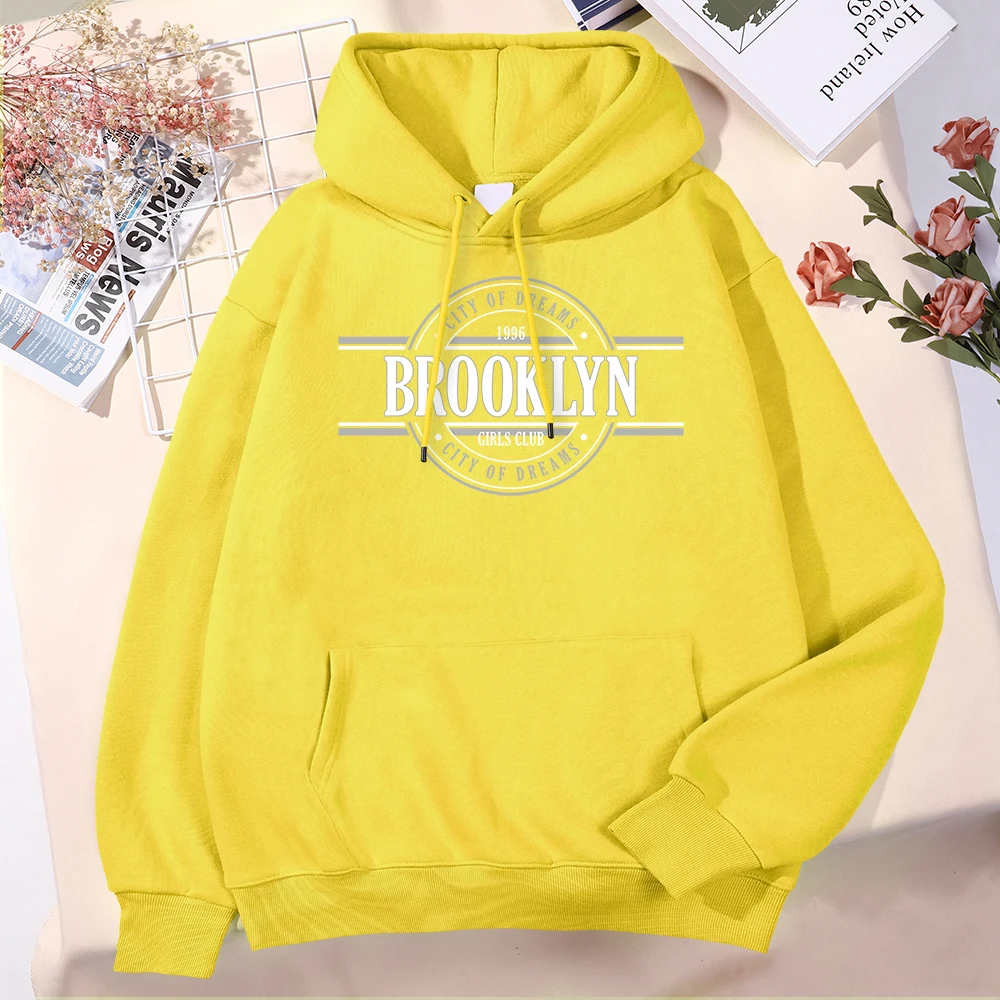 Mesto Sanj 1996 Brooklyn Dekleta Klub Moški Pulover S Kapuco Kakovosti Moda Hoodies Preprostost Priložnostne Ulične Vse-Tekmo Oblikovalec Vrh Slike 1