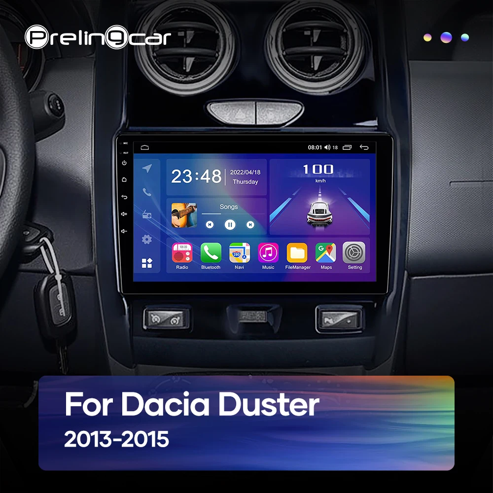 Prelingcar Android 12 avtoradia Za Dacia delovna halja 2013-2015 Let 9-palčni NE Večpredstavnostna DVD Video Predvajalnik Navigacija GPS Okta-Core Slike 1