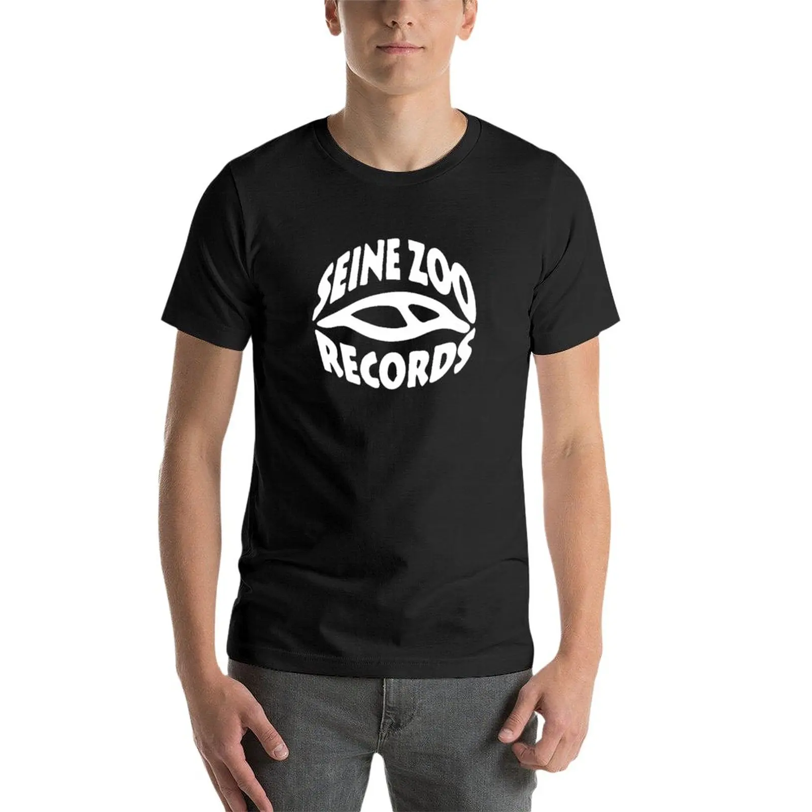 Novo Seine Zoo Records T-Shirt poletnih vrh Kratko t-shirt poletnih oblačil hitro sušenje rokavi moški velik in visok t srajce Slike 2