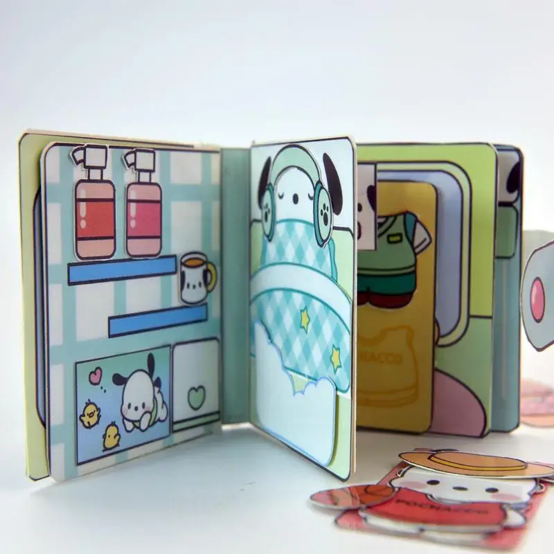 Sanrio DIY Srčkan Risanka Kurumi Melodijo Cimet Pes Puding Pes Pacha Pes Mirno Knjiga Douban Sladoled Tovornjak Slike 2