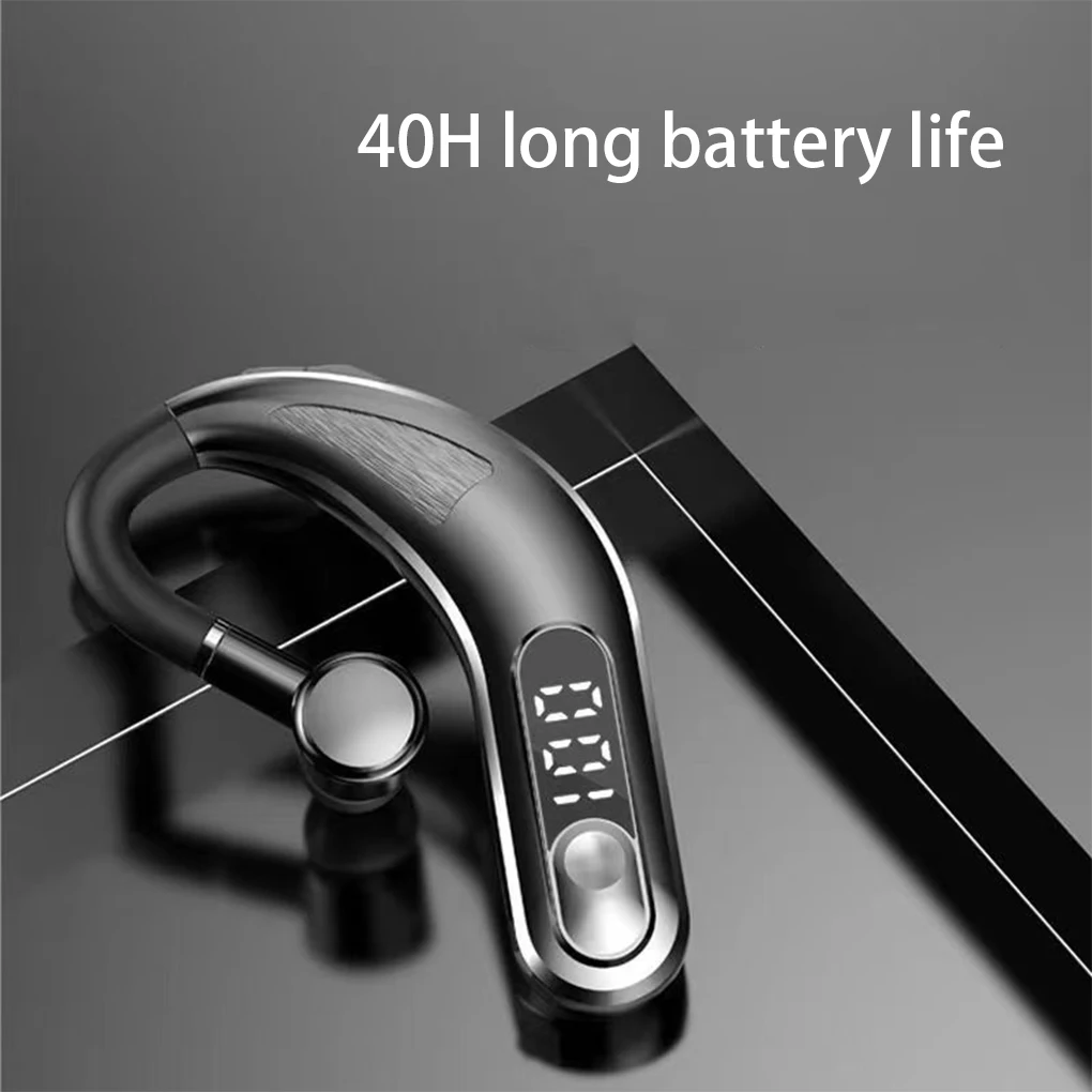 Brezžična tehnologija Bluetooth slušalke združljive Slušalke Vodotesne Slušalke Zaslon Glasovni Nadzor držalo za uho Slušalke Blue Slike 3