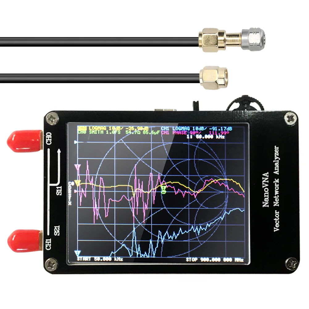 LCD 3G Vektorski Analizator Omrežja S-A-A-2 Nano VNA-F V2 Antena Analyzer Kratkotalasni HF VHF UHF Ukrep Duplexer Filter Slike 3