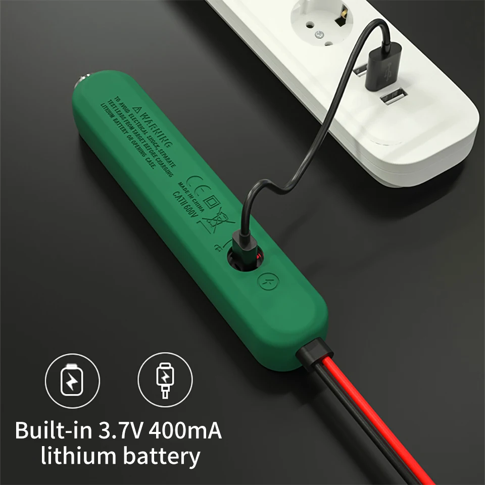 NOV Tester Napetosti Smart Detektor brezkontaktno Električni Pero Digitalni Multimeter USB Polnjenje Auto DC AC NKV Hz Živo Indikator Slike 4