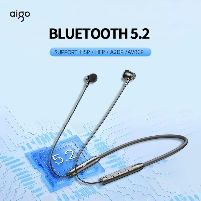 Original Aigo W01 TWS Brezžične Slušalke Bluetooth 5.2 Šport Hrupa Preklic Neckband Vodotesne Slušalke Mikrofon Slike 4