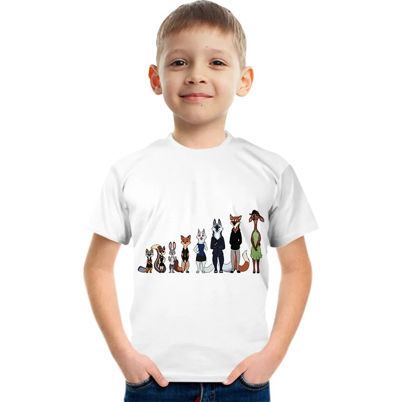 2023 Poletje za Otroke in Dečke Kratek Rokav T-shirt Oblačila 3D Malo Mačka T-shirt Tiskanje otroška Oblačila Slike 5