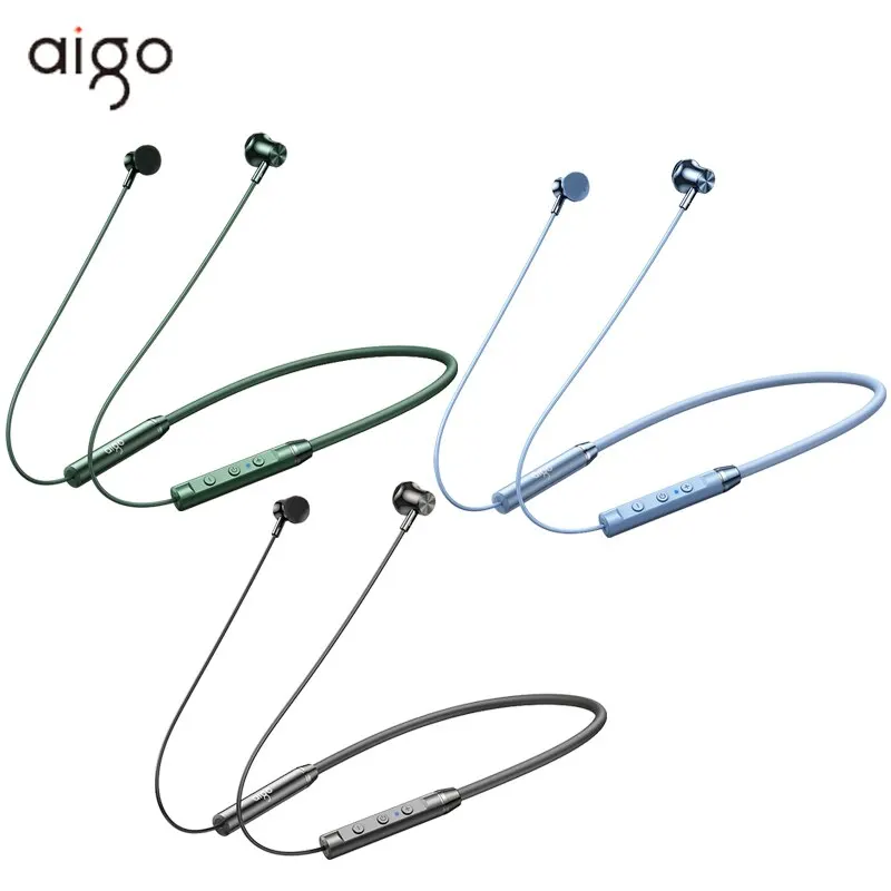 Original Aigo W01 TWS Brezžične Slušalke Bluetooth 5.2 Šport Hrupa Preklic Neckband Vodotesne Slušalke Mikrofon Slike 5